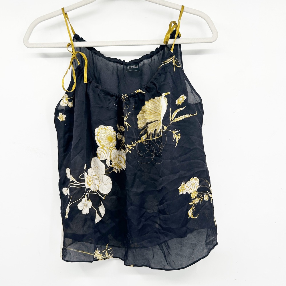 Carine‎ Gilson Womens Luxury Lingerie Fairy Grunge Silk Floral Camisole Top M